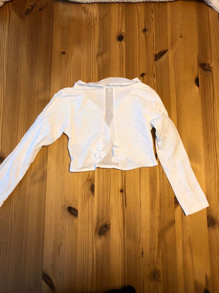 Gilet blanc col Eliane et Léna - photo numéro 2