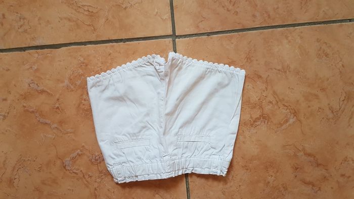 Short bébé fille 9 mois (69-72) blanc Kiabi - photo numéro 5