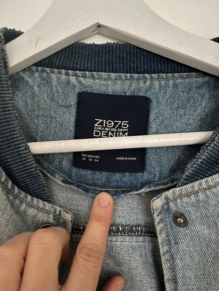 Bomber en jean Zara comme neuf - photo numéro 2