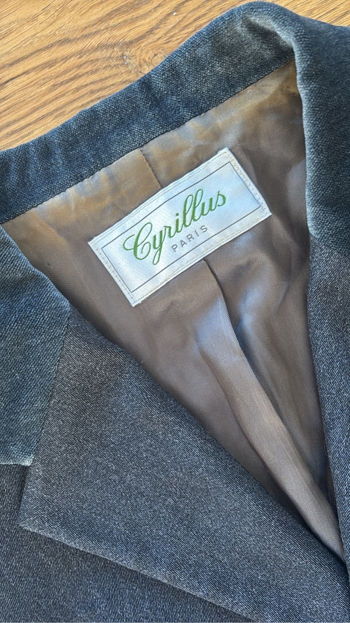 Veste blazer Vintage en laine Cyrillus Paris - Made in France - photo numéro 2