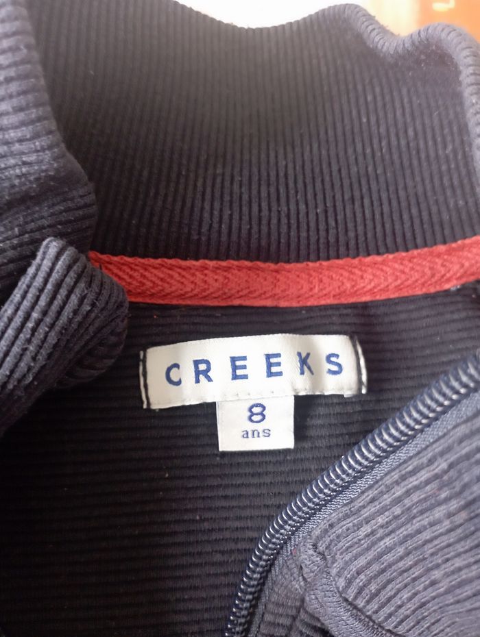 Gilet zippé marine manches longues 8 ans creeks 3€ - photo numéro 2