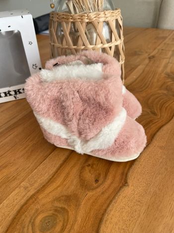 Bottes fourrees IKKS 19/20 roses et blanches