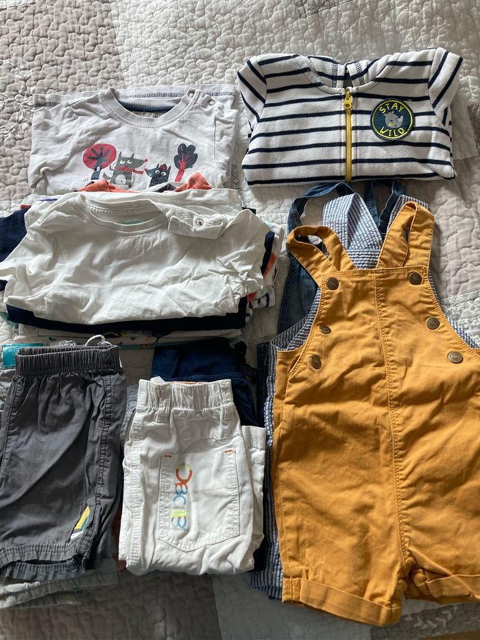 Lot vêtements garçon 18 mois été