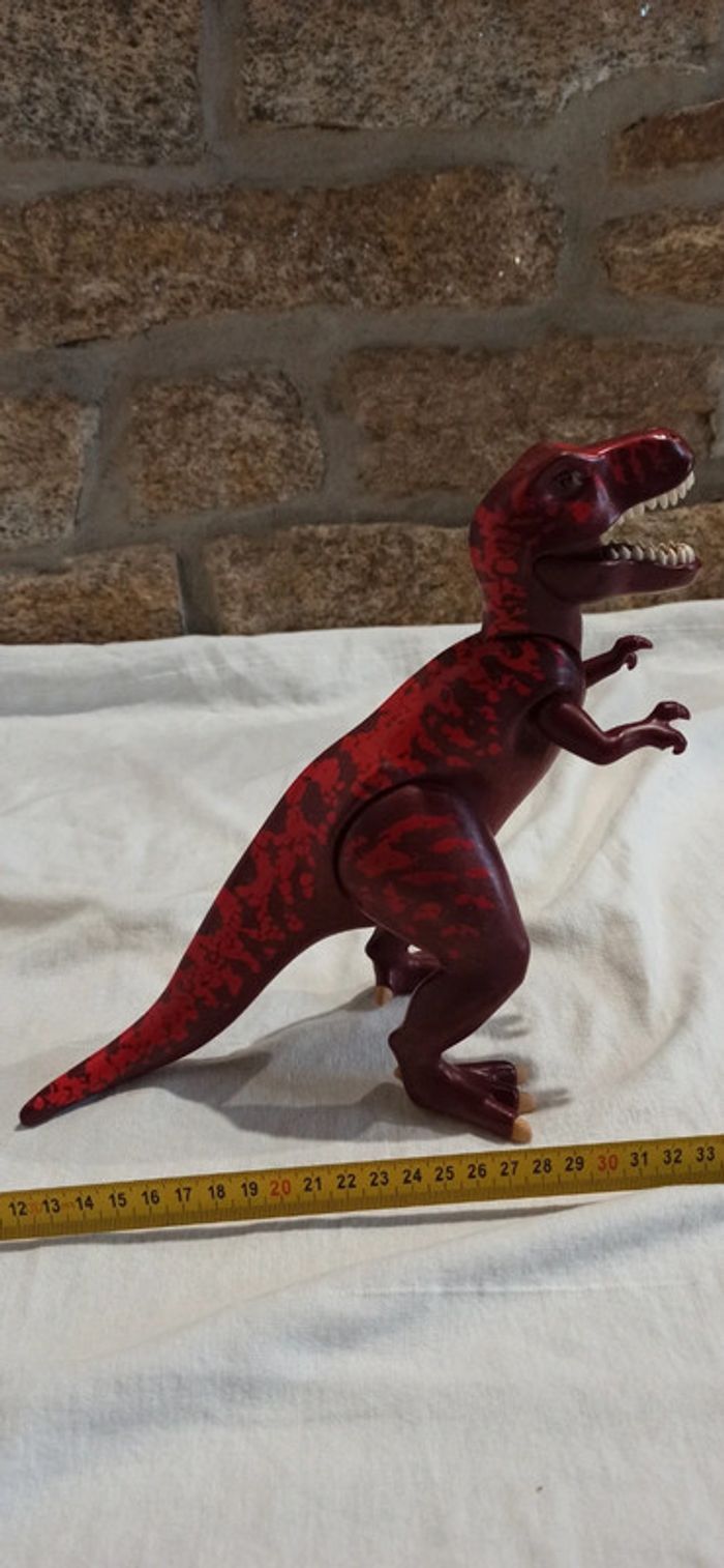 T-rex tyrannosaure dinosaure rouge playmobil - photo numéro 2