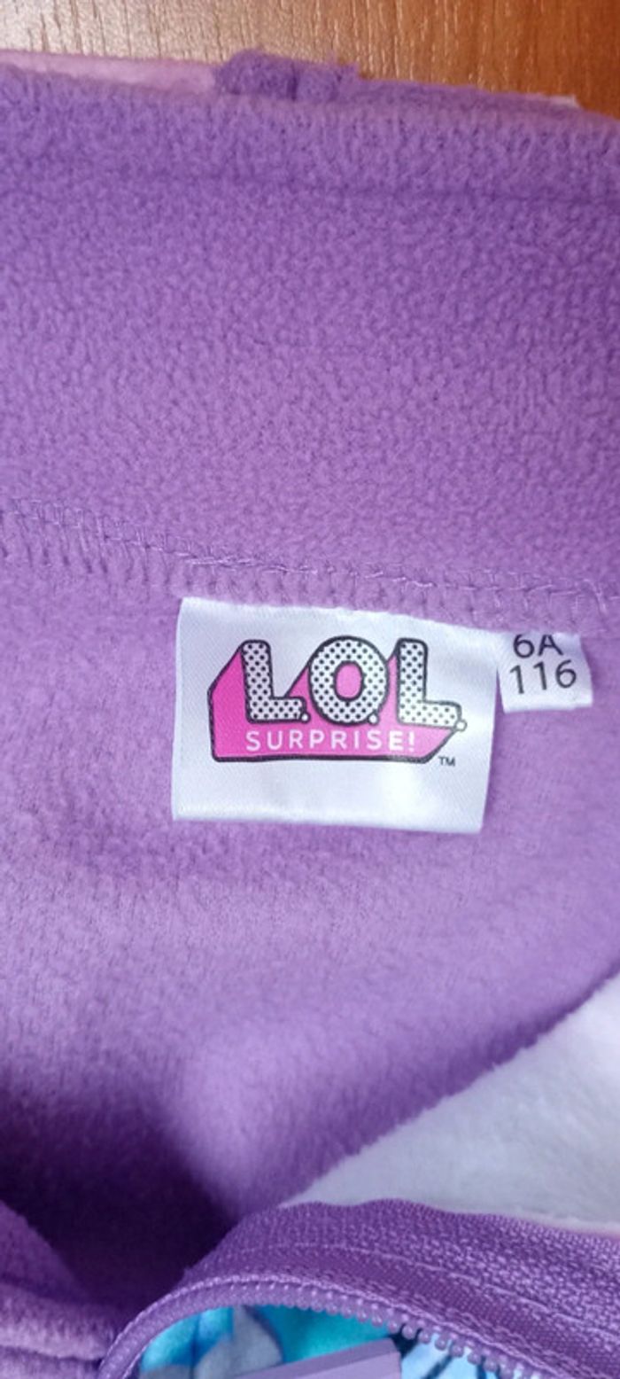 Gilet zippé polar LOL mauve - photo numéro 9