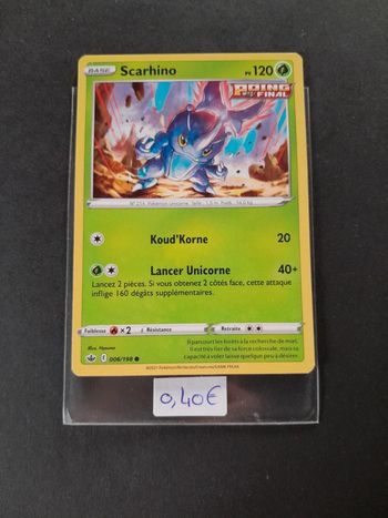 Carte Pokémon Scarhino 6/198