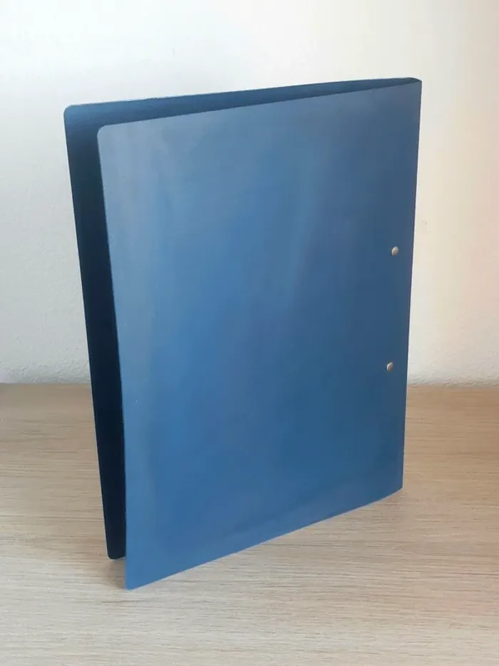 Classeur à pince polypro bleu marine - A4 / Dos 20mm - photo numéro 2