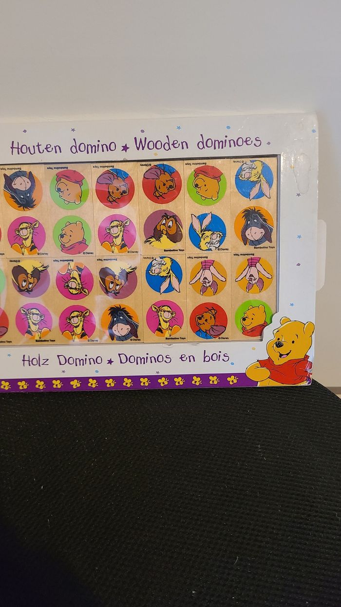 Domino en bois "Winnie l'ourson" - photo numéro 4