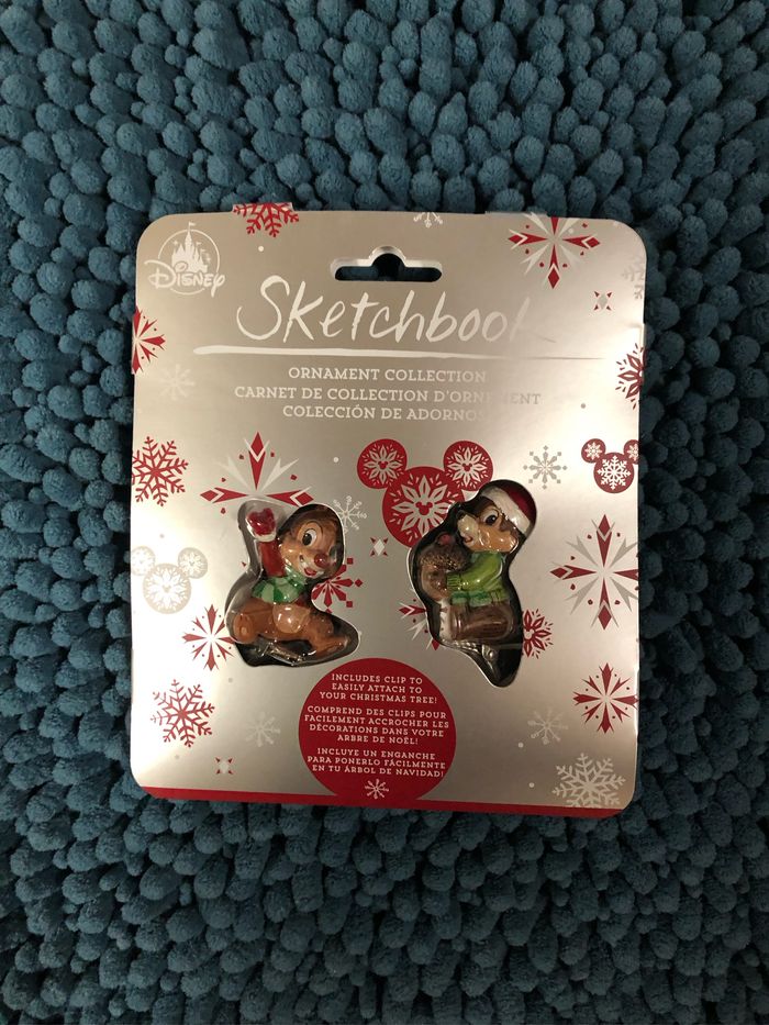 Lot de 2 figurines clip tic et tac noël