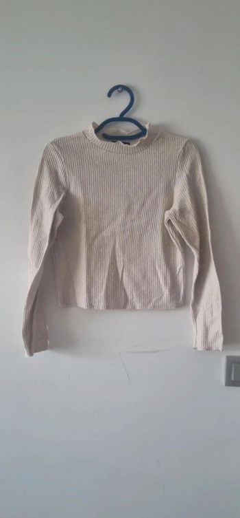 Pull court crème kiabi taille S