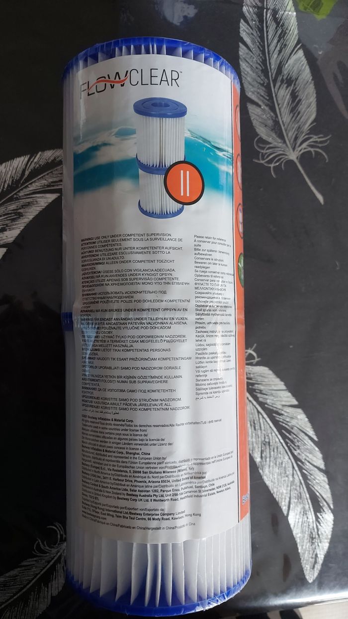 Cartouches filtrantes piscine