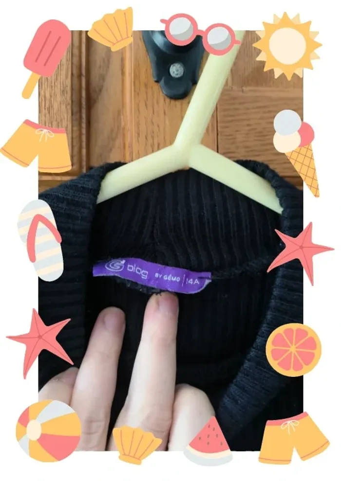 Pull chaussette noir 14 ans - photo numéro 3