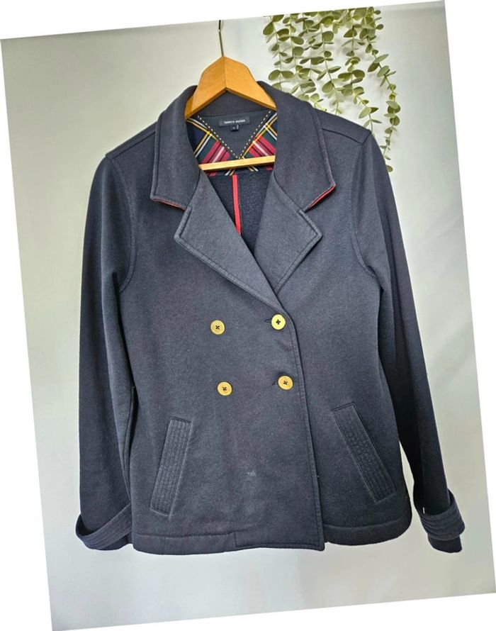 Veste mi-saison Tommy Hilfiger bleu marine taille L - photo numéro 2