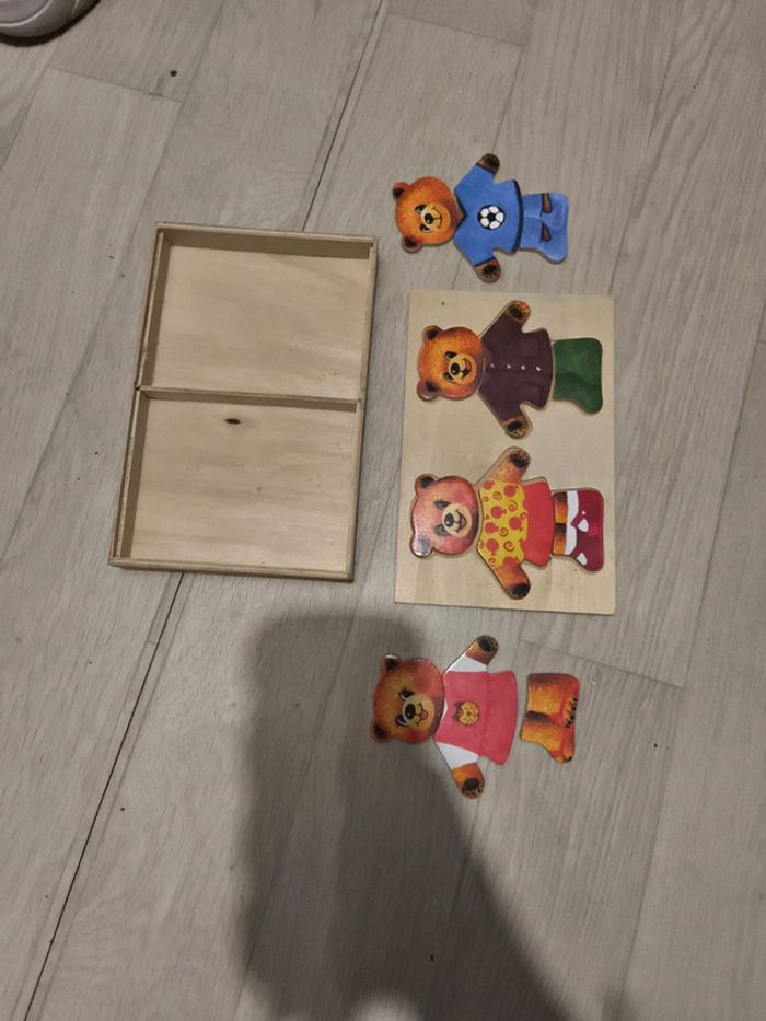Puzzle bois ours