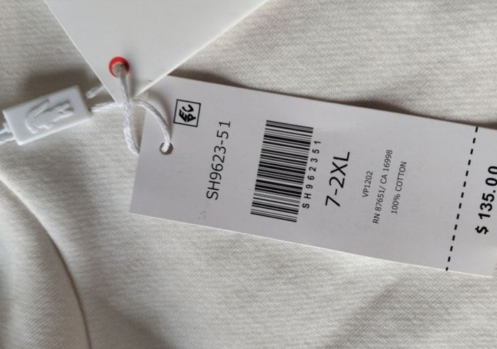Sweat homme lacoste blanc créme taille XXL 100% coton 50€ - photo numéro 10