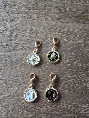 Charms Lune & Soleil - Doré 