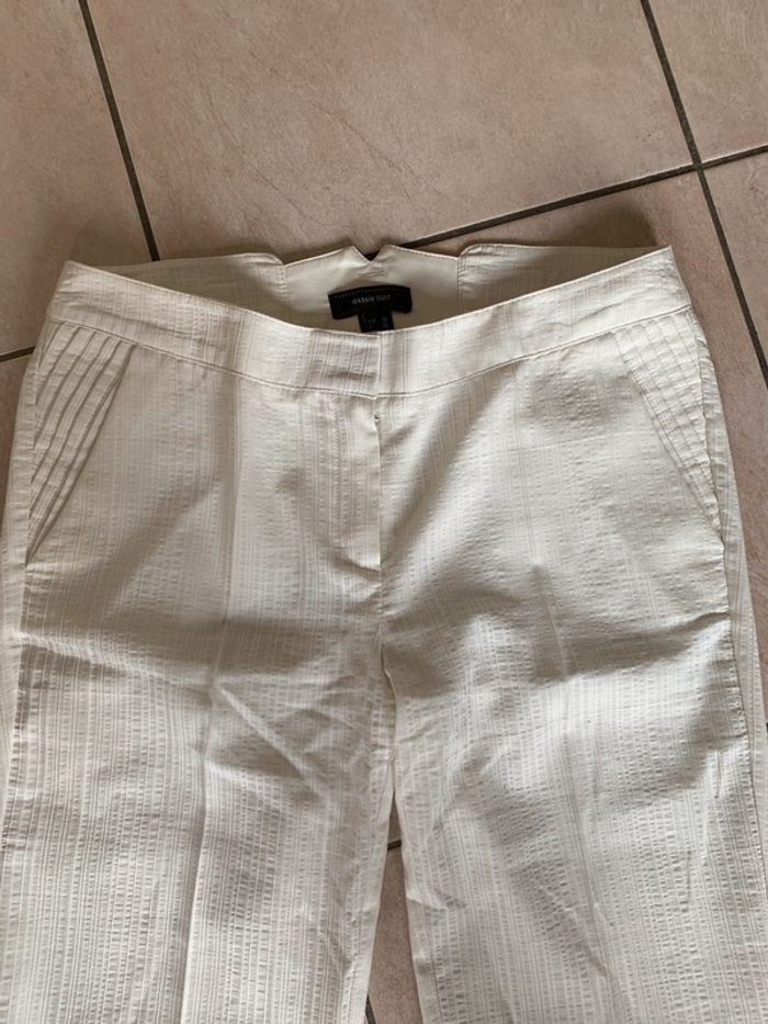 Pantalon blanc Mango taille 38 mais plutôt grand 36