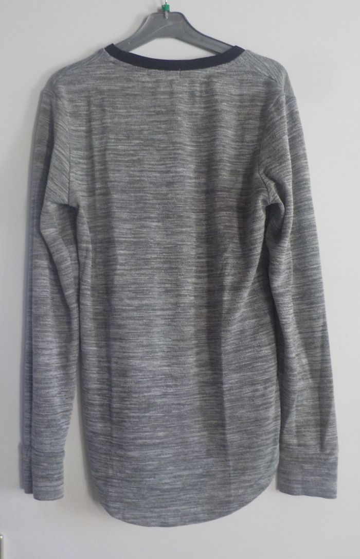TSHIRT GRIS MANCHES LONGUES JOHN H TAILLE L - photo numéro 3