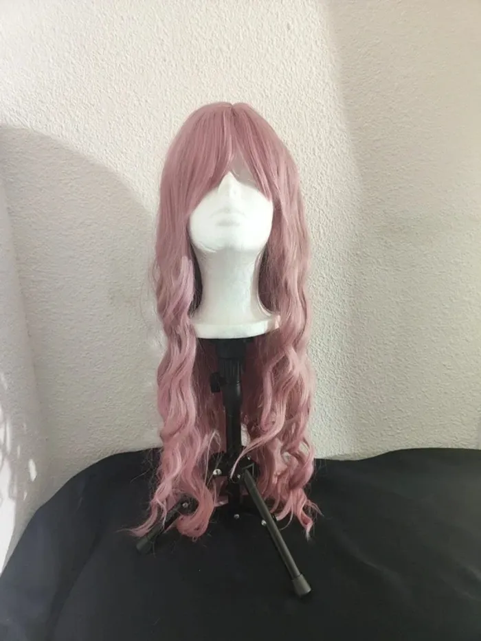 Perruque Naturelle Rose Pastel Luxe Tendance - photo numéro 11