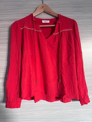 Joli haut rouge de boutique indépendante - Taille L