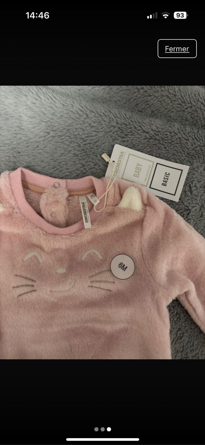 Pull en velour neuf - photo numéro 3