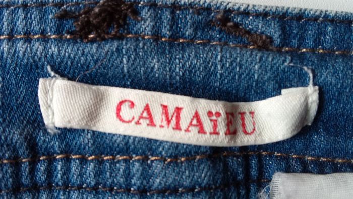 Jupe en jean Camaïeu taille 38 - photo numéro 7