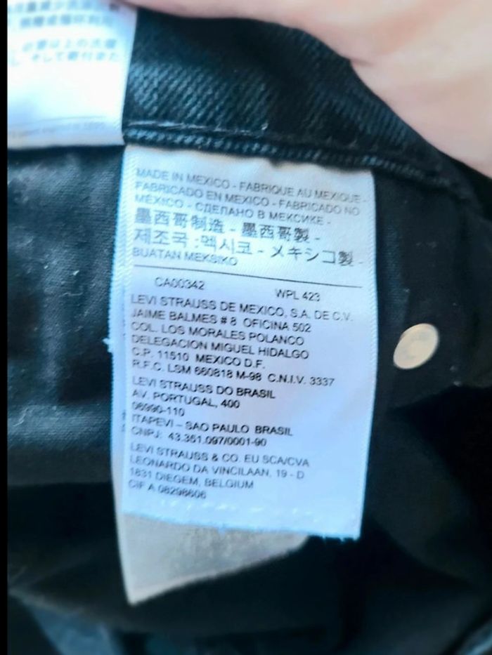 Jean Levi's Homme Noir Vintage Y2K Levi Strauss & Co Authentique Taille W32 L32 FR 42 - photo numéro 16