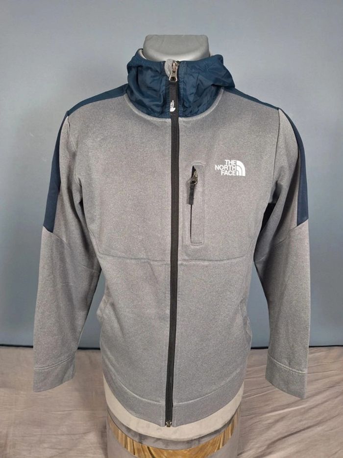 Veste zippée The North Face a capuche / XL junior gris bleu (544)