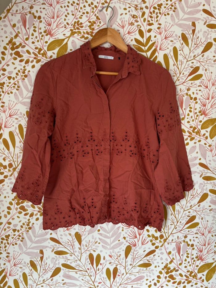 Blouse esprit avec broderies anglaises