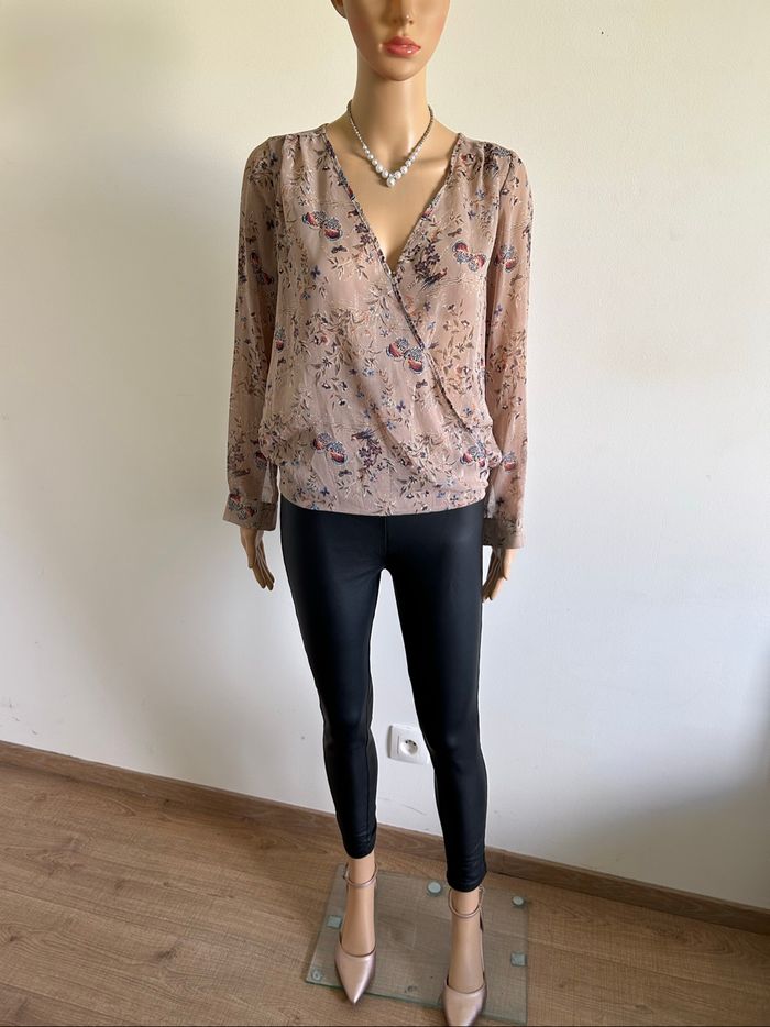 Blouse imprimée à manches longues LPB Woman taille S jamais portée - photo numéro 3
