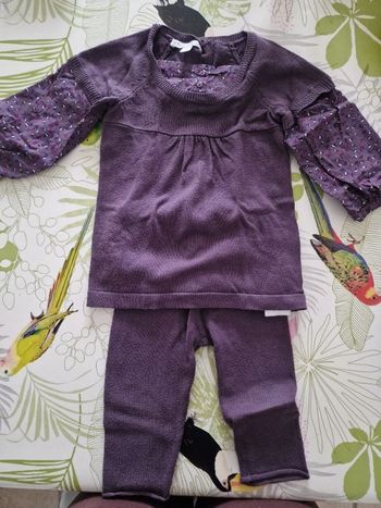 Ensemble haut + pantalon taille 12 mois