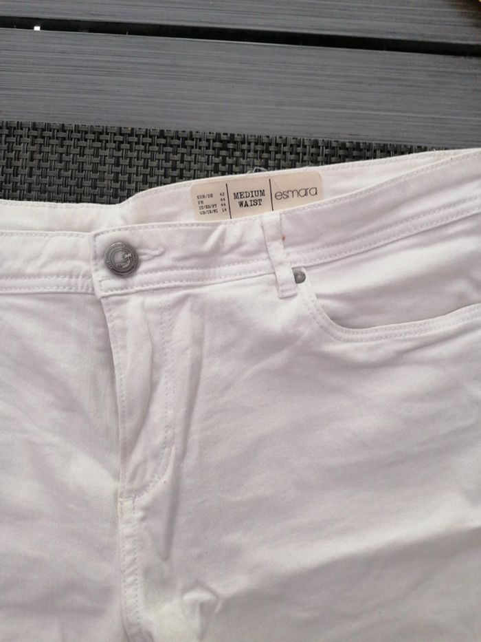Short coton blanc stretch taille 42 - photo numéro 3