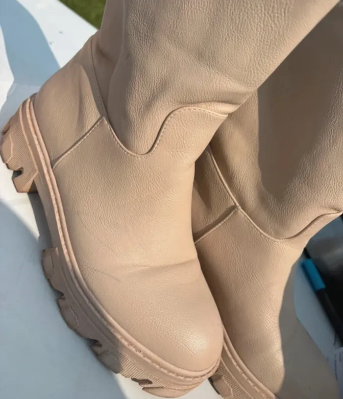Bottines beige femme taille 39 - photo numéro 2