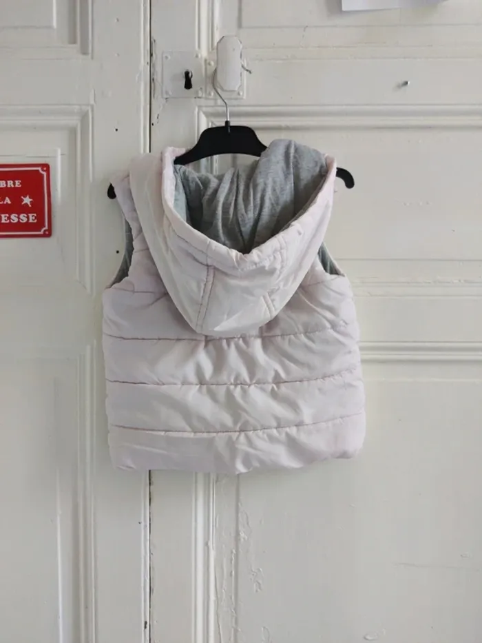 Doudoune rose sans manches TEX 2-3 ans - photo numéro 3