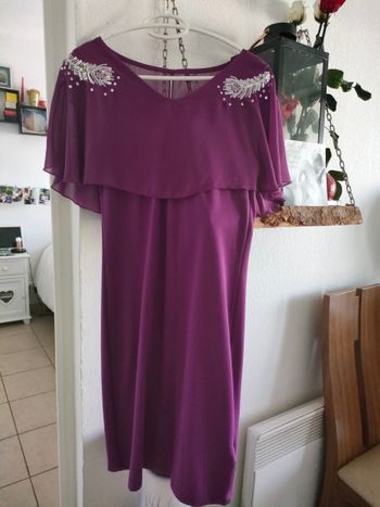 robe violette habillée