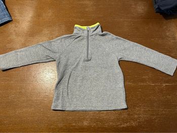 Pull polaire gris clair