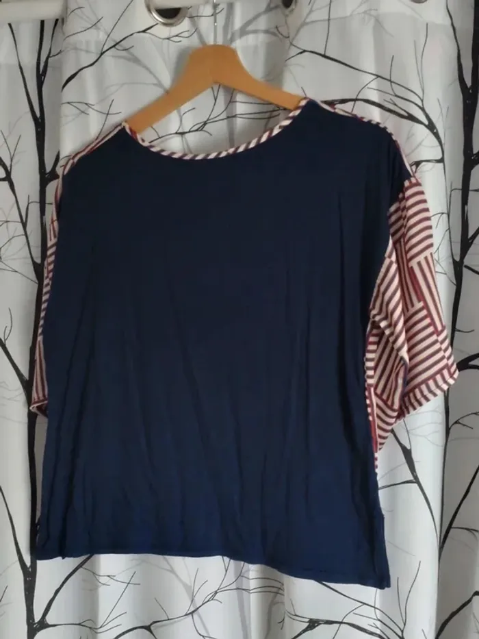 Blouse Tshirt femme géométrique Mango taille XS - photo numéro 4