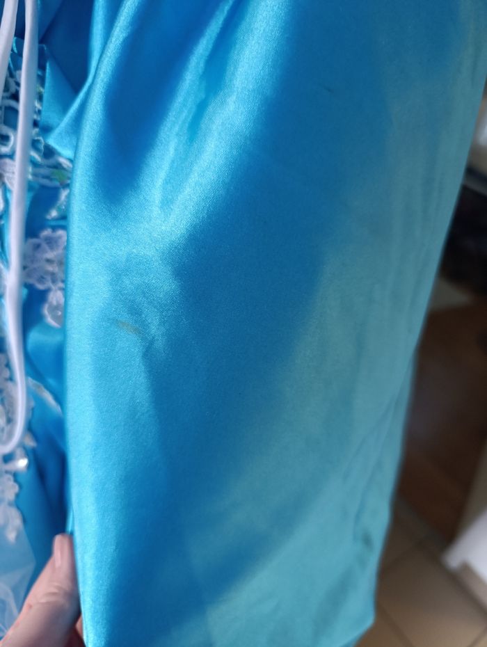 Robe de cérémonie Taille 48/50 XXXL bleue turquoise - photo numéro 6