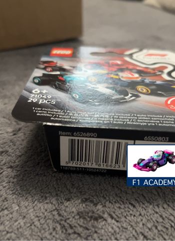 Lego 71049 Formule 1 F1 Academy