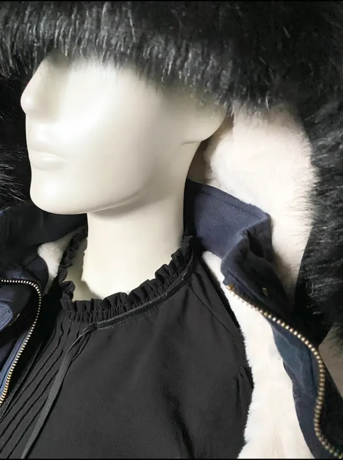 Parka Geographical Norway femme – Taille L/40 – bleu marine – Neuf avec étiquette - photo numéro 8