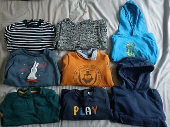 Lot de 9 pulls garçon 3ans