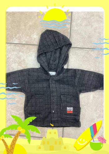 Veste grise chaude Claude Saint Genet 3 mois