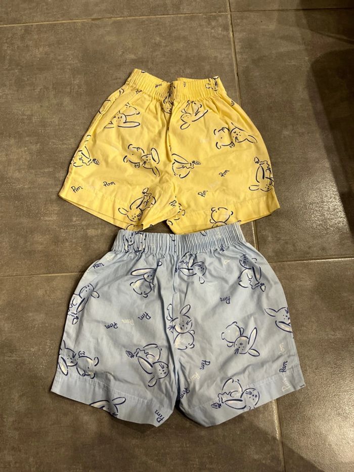 Lot 2 shorts enfants 12 mois