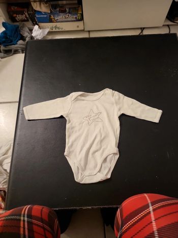 Body blanc mes premières bisous 3M