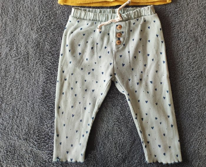 Pantalon Zara été turquoise 6 / 9 mois