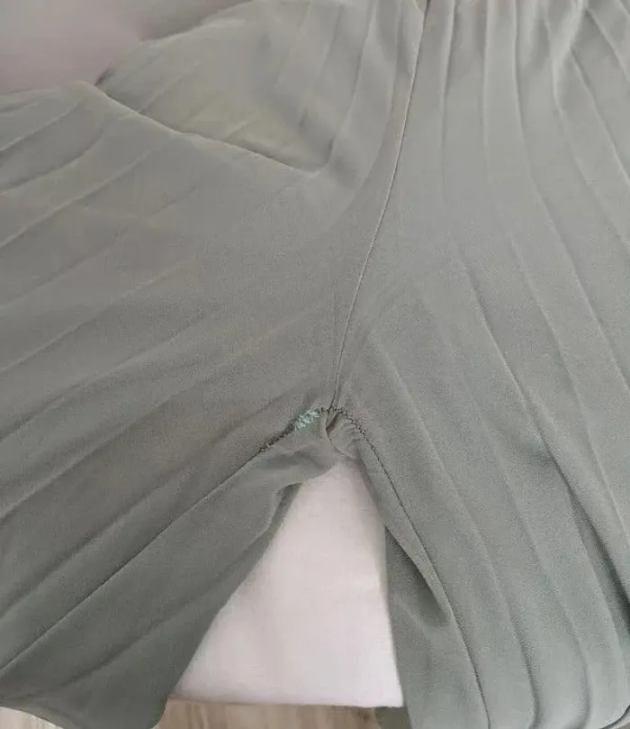 Pantalon d'été plissé jambes larges - Benin - taille 38 - photo numéro 5