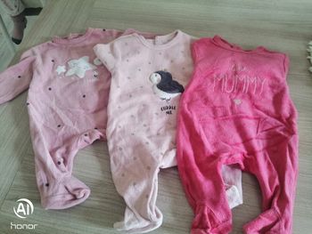 Lot de pyjamas 1 mois