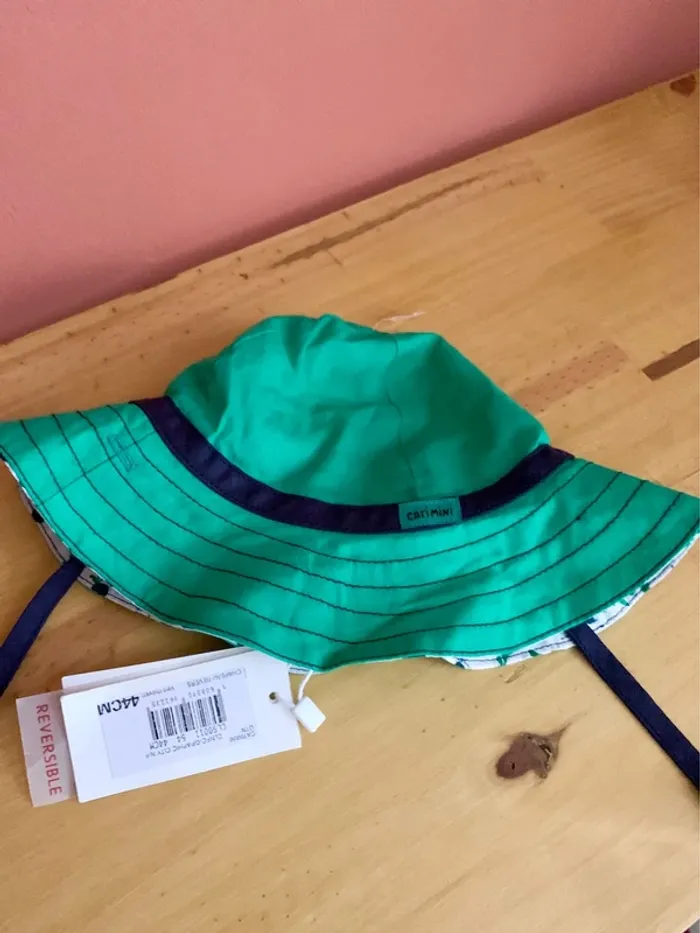 Chapeau bébé réversible- Catimini (neuf) - photo numéro 3