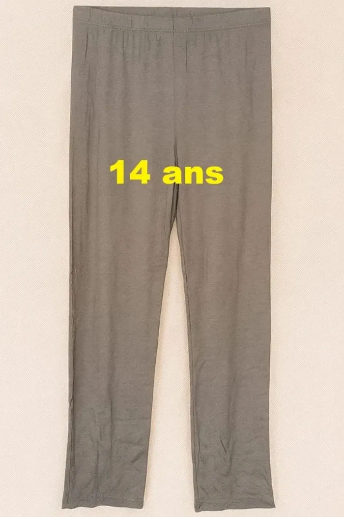 Legging gris La Fée Maraboutée Taille 14 ans