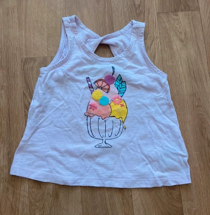 Débardeur mauve 3 ans